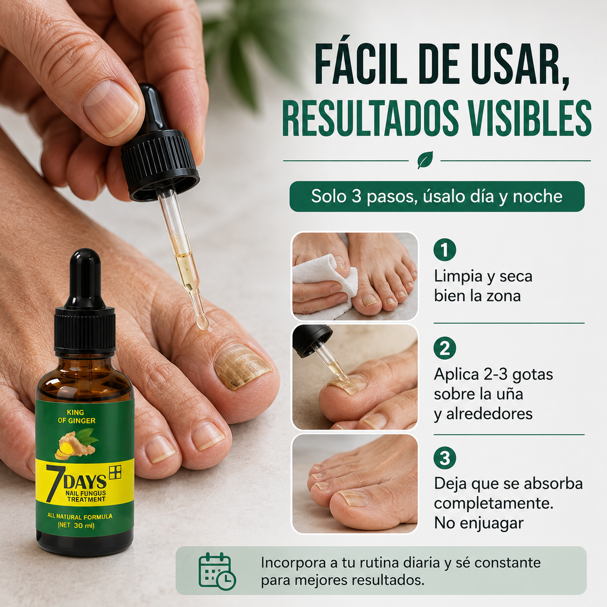 TRATAMIENTO ANTI HONGOS 100% NATURAL 7 DÍAS