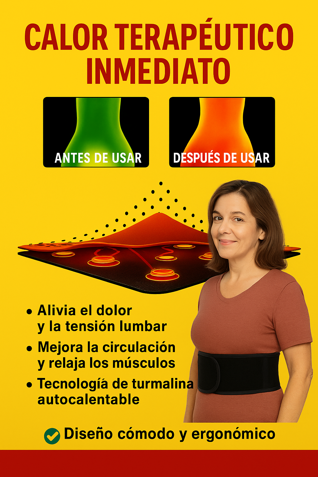 Faja Térmica Ortopédica Lumbar - Alivio Inmediato para tu Espalda