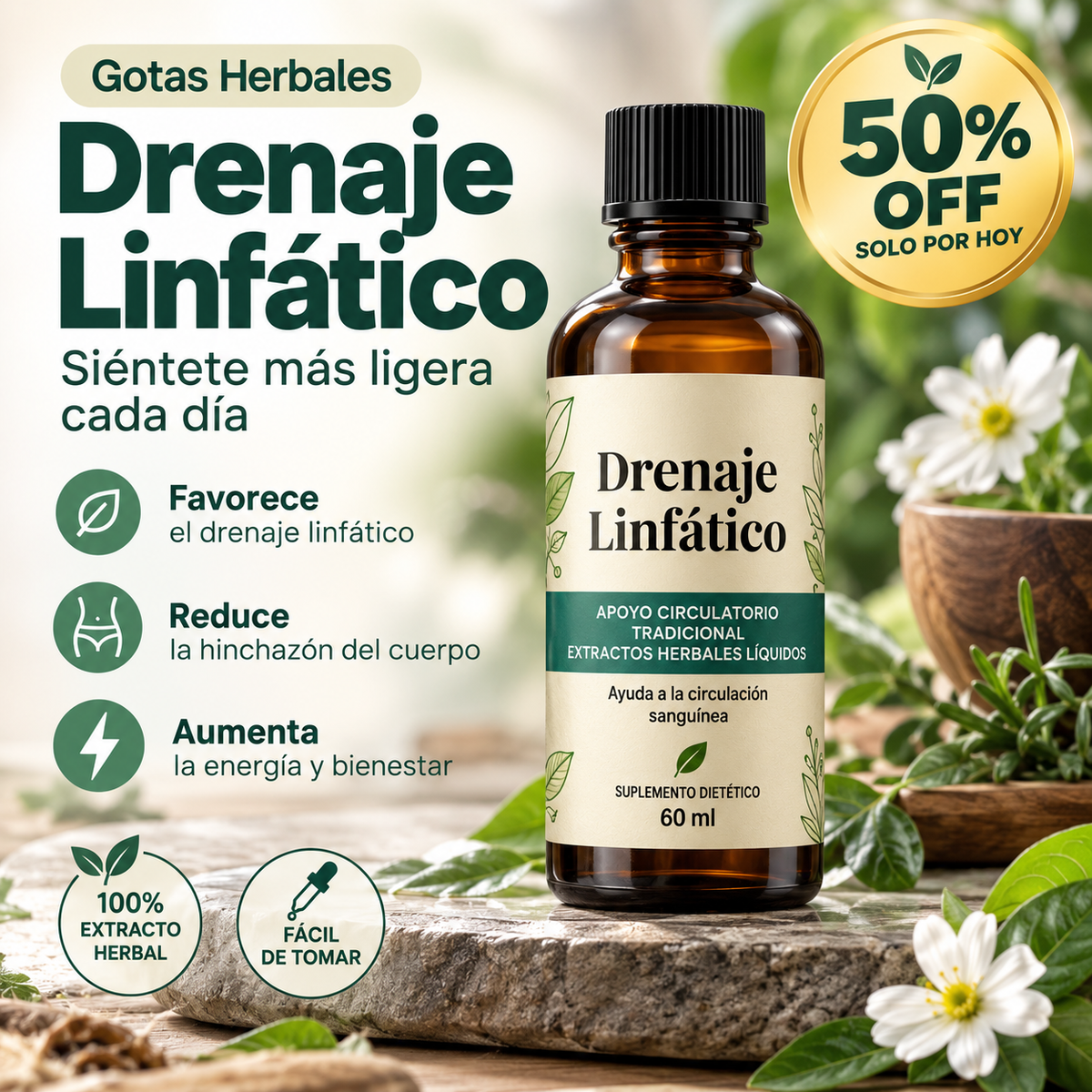 Nature Balance® | Gotas de Drenaje Linfático 60 ml
