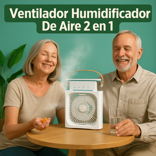 Ventilador Humidificador De Aire  2 en 1