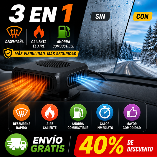 AutoClima Pro™ – Aire caliente, visión clara y menor consumo de combustible en tu auto.