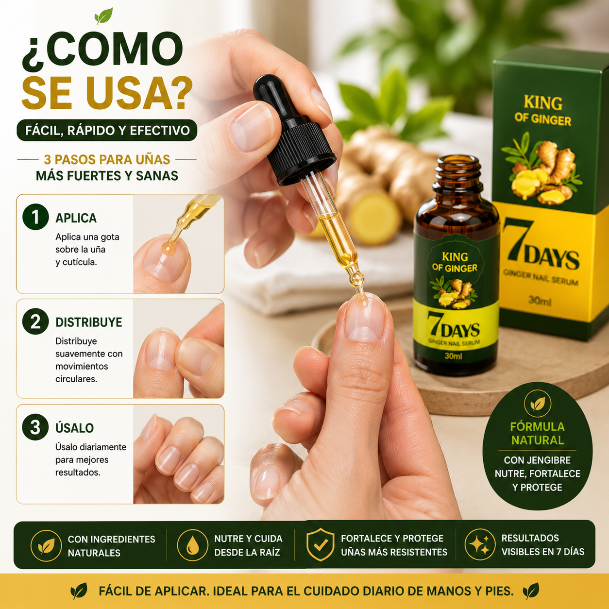 TRATAMIENTO ANTI HONGOS 100% NATURAL 7 DÍAS