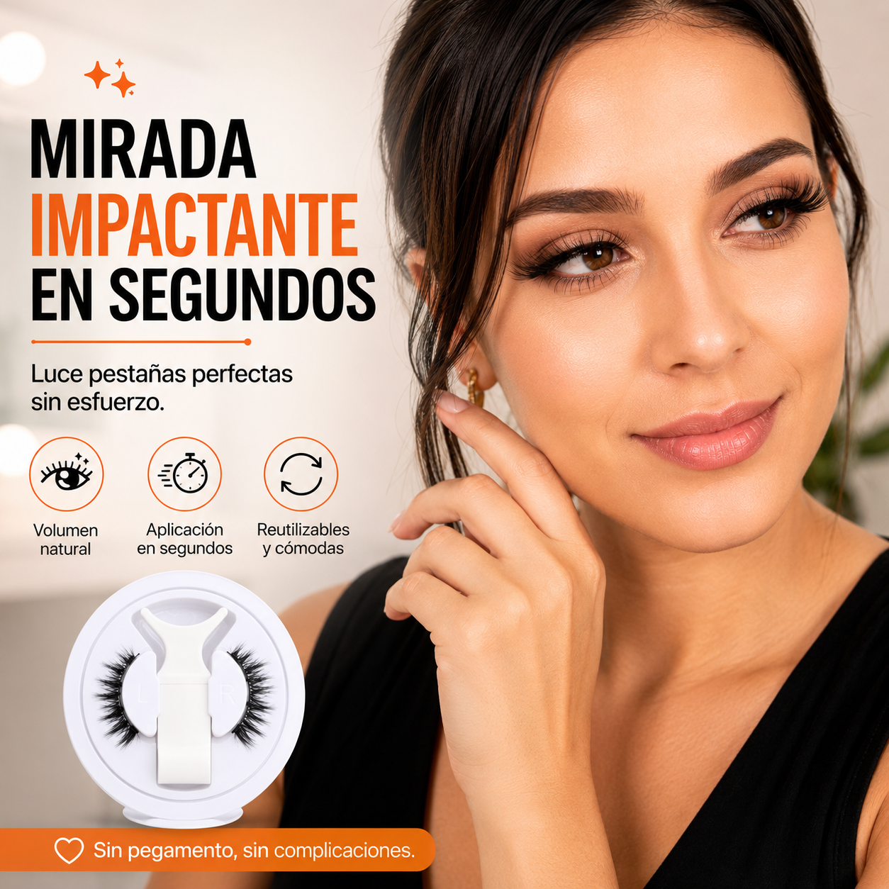Kit de Pestañas Magnéticas - Volumen Intenso con Aplicador