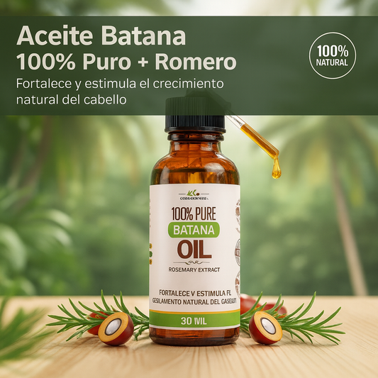 Aceite Batana 100% puro + Romero - Fortalece y estimula el recimiento natural del cabello