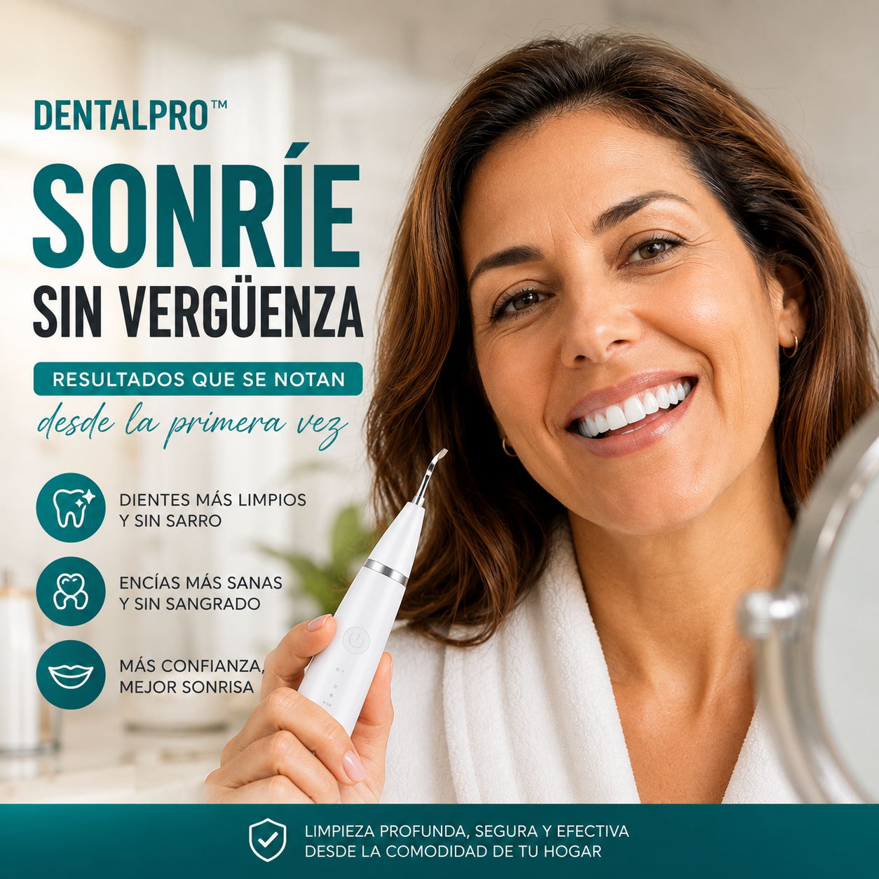 Removedor de sarro Eléctrico Dental Pro Max® - Sonrisa Radiante en Casa en Minutos