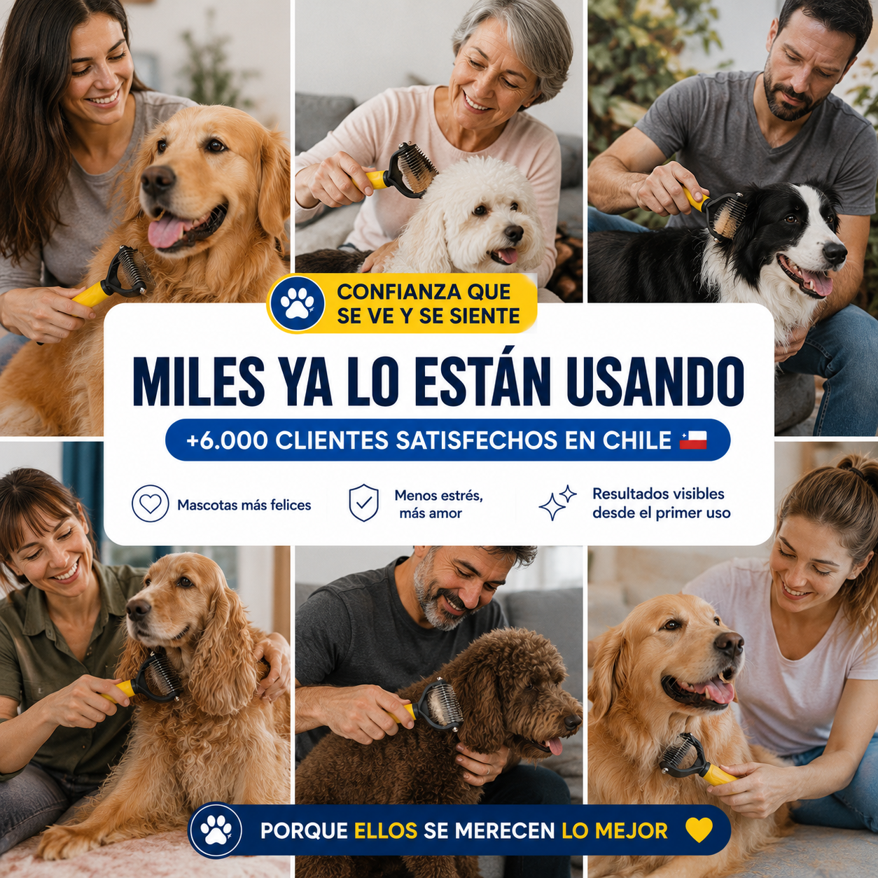 Cepillo Desenredante Premium® – Menos Pelo, Más Cariño para tu Mascota 🐾❤️