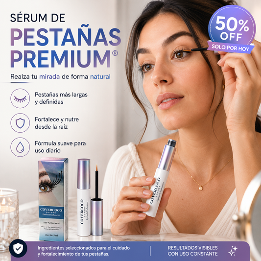 Sérum de Pestañas Premium® — Pestañas Más Largas y Naturales Cada Día