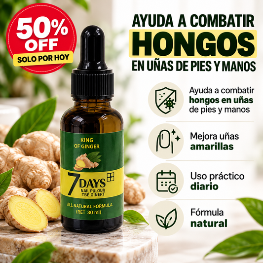 Tratamiento Anti Hongos - Elimina Uñas Amarillas y las Fortalece desde 7 Días