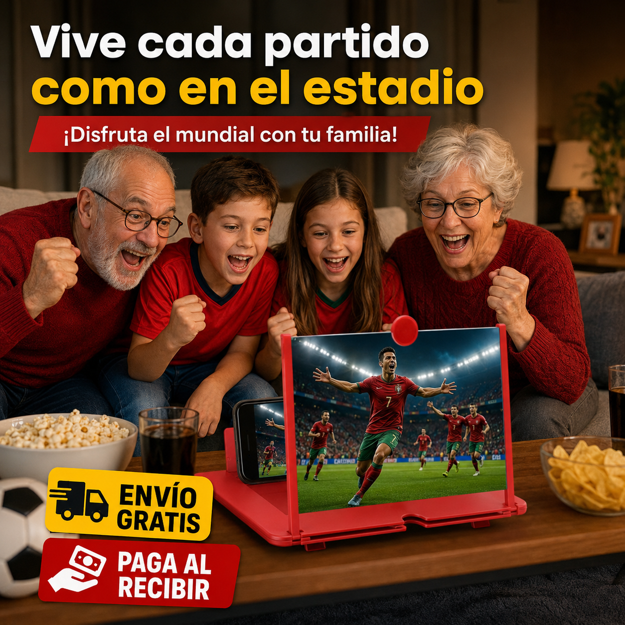 Ampliador HD Móvil – Vive el Partido – Cada Gol a lo Grande!