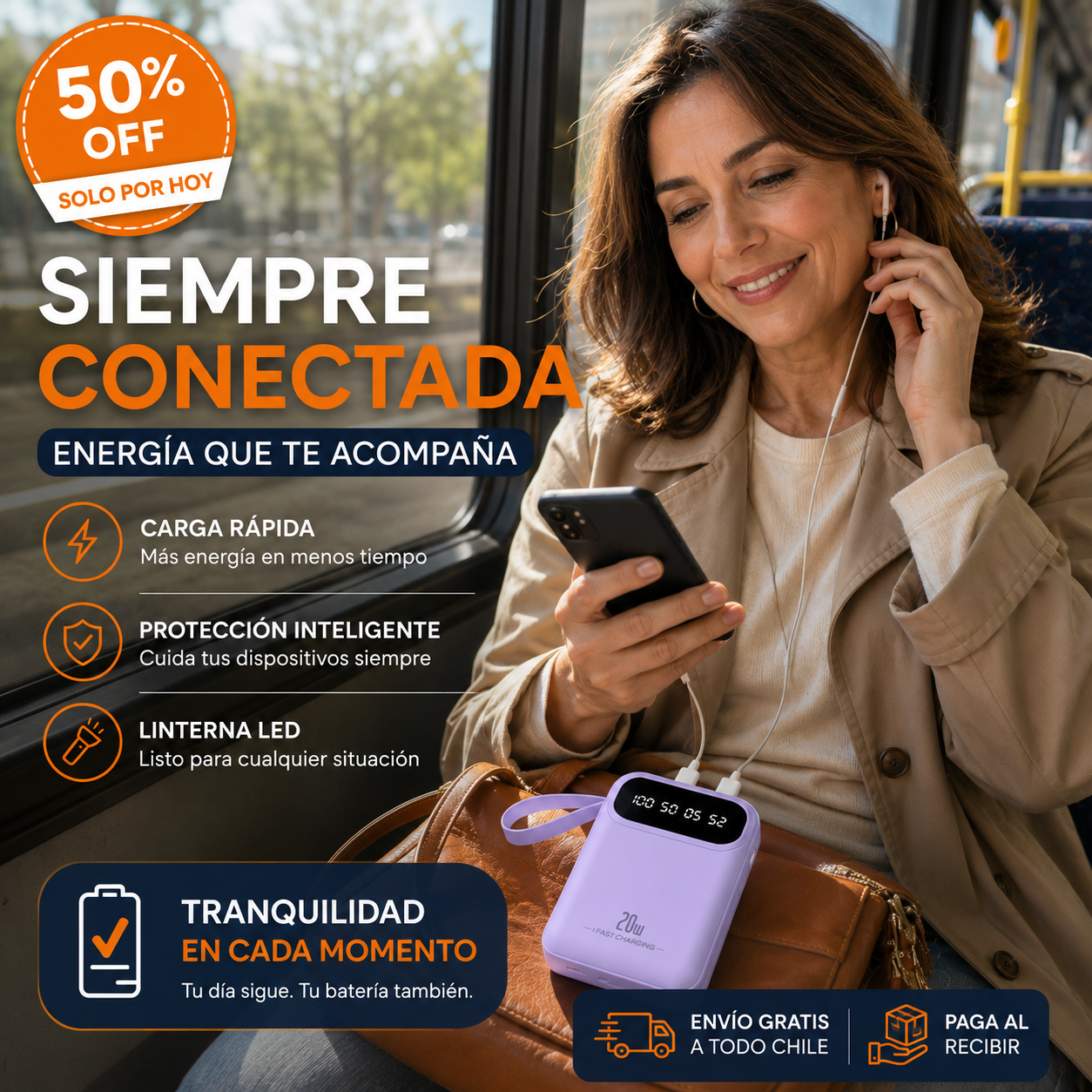 VoltPack™ | Batería Portátil 4 en 1 de Carga Rápida