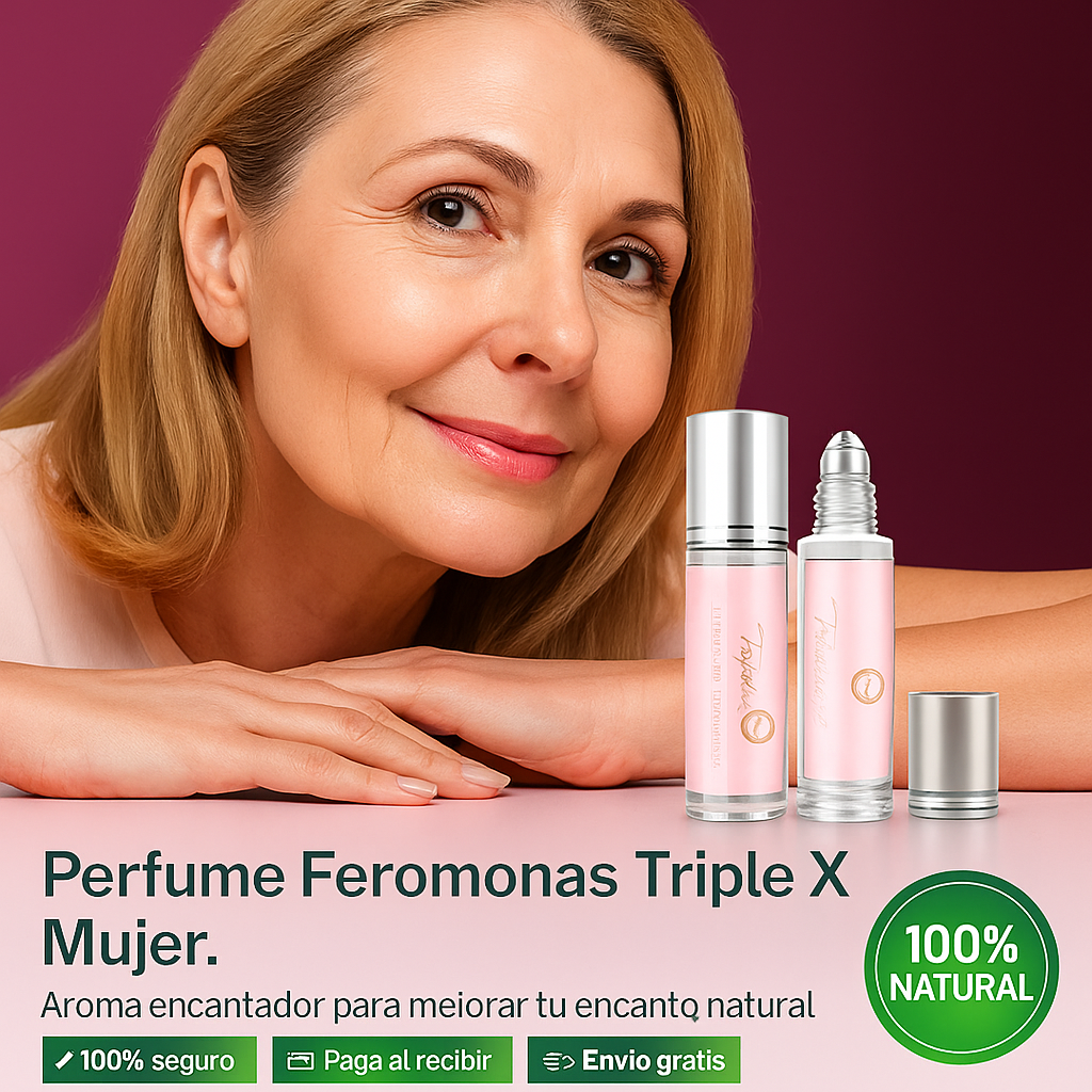 PERFUME FEROMONAS TRIPLE X MUJER✨ - “Revive la pasión con una fragancia diseñada para encender la atracción✨”