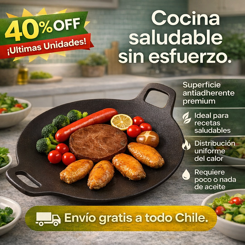 Disco Antiadherente Premium 32cm – Cocina sano, rico y sin aceite