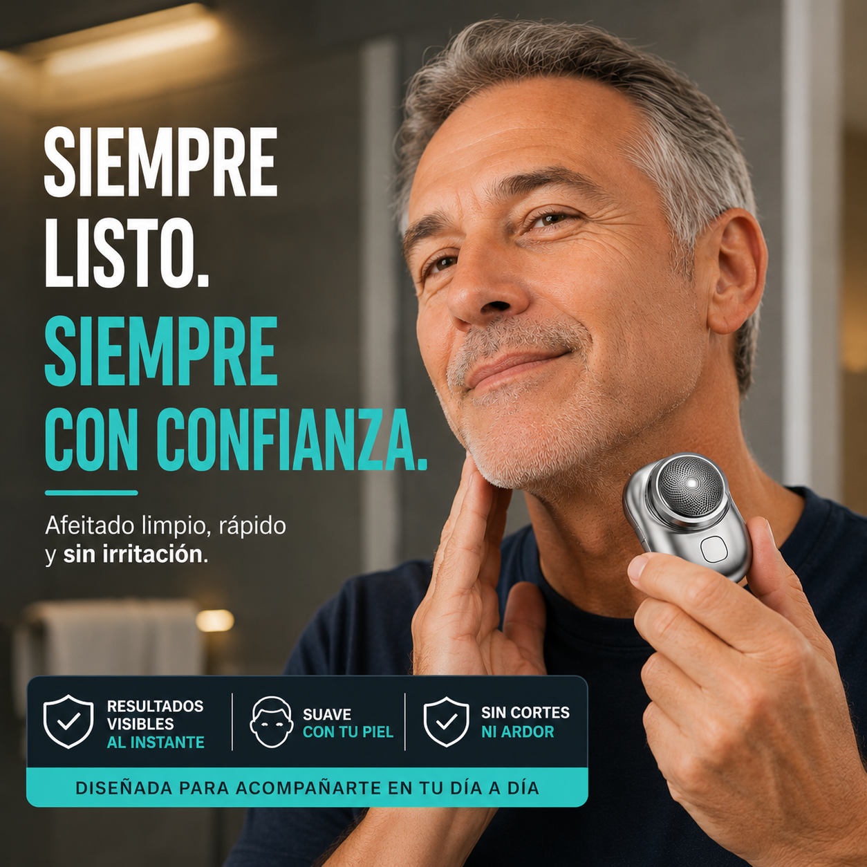 Mini Afeitadora Portátil Pro™ – Afeitado Rápido y Preciso en Cualquier Lugar