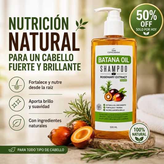 ¡NUEVO! Shampoo de Batana Premium 🌿 Recupera Tu Cabello Más Fuerte, Brillante y Lleno de Vida ✨