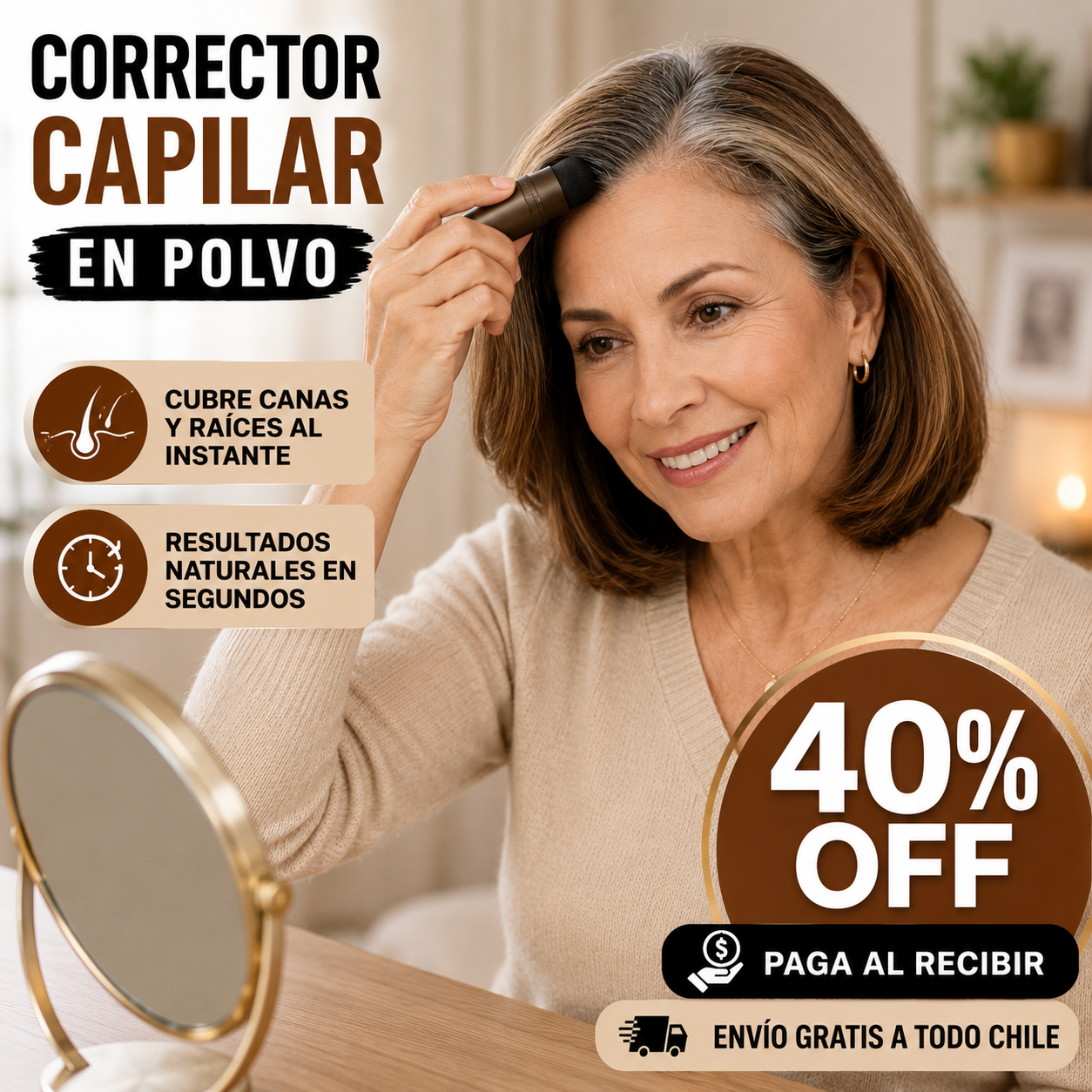CubreCanas Express™ - Cubre tus canas y cejas