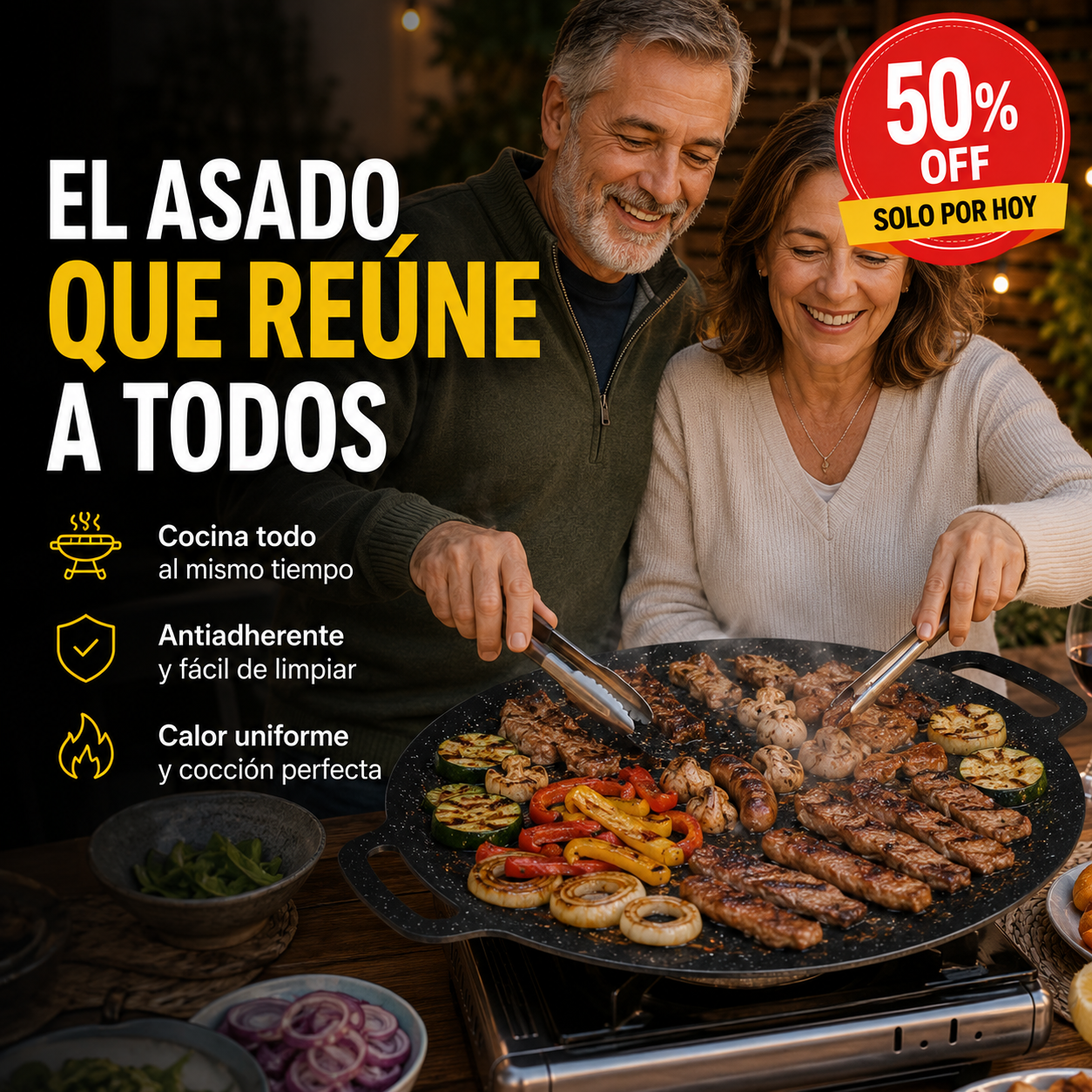 Disco Antiadherente Premium 32cm – Cocina sano, rico y sin aceite