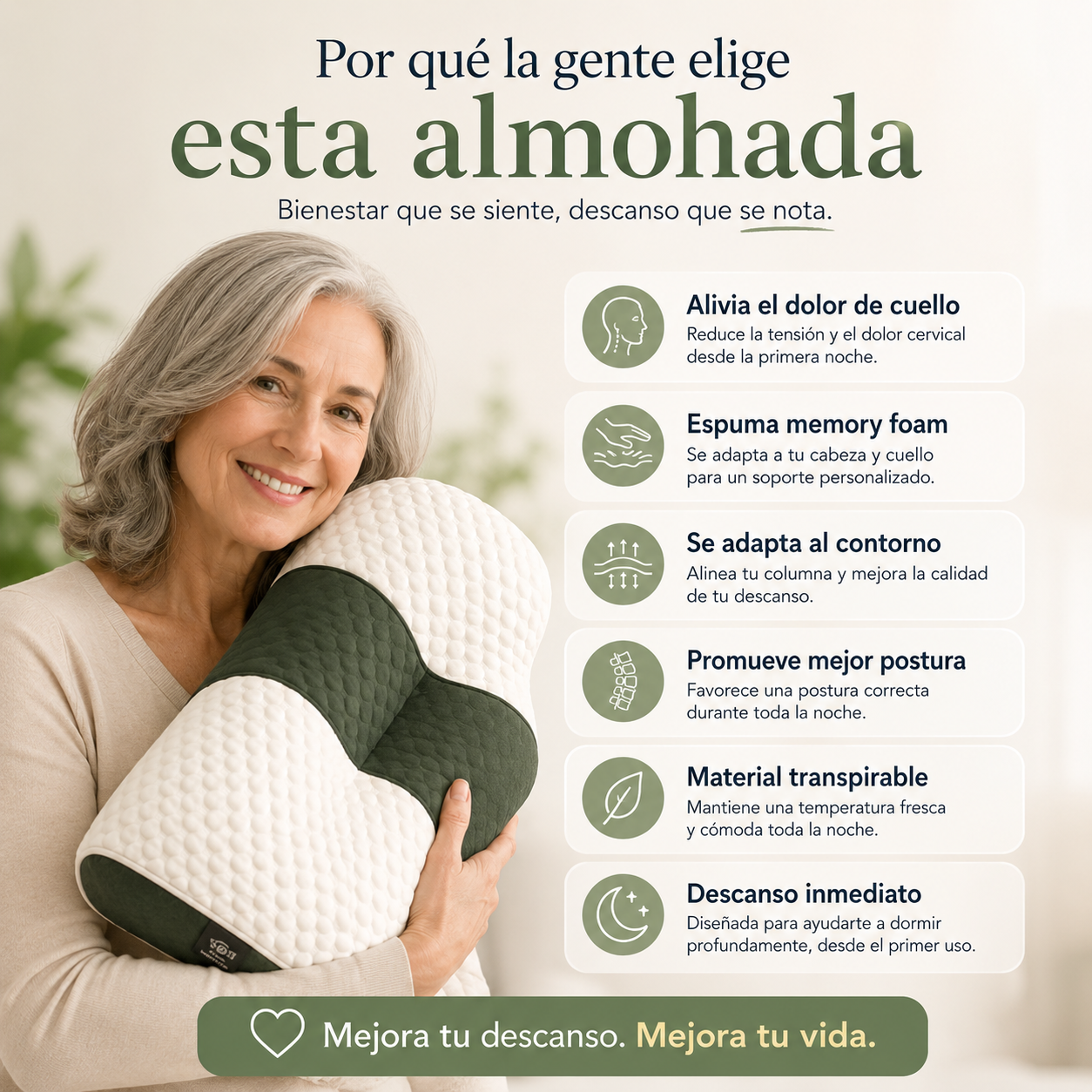 Almohada Cervical Ergonómica - La Original