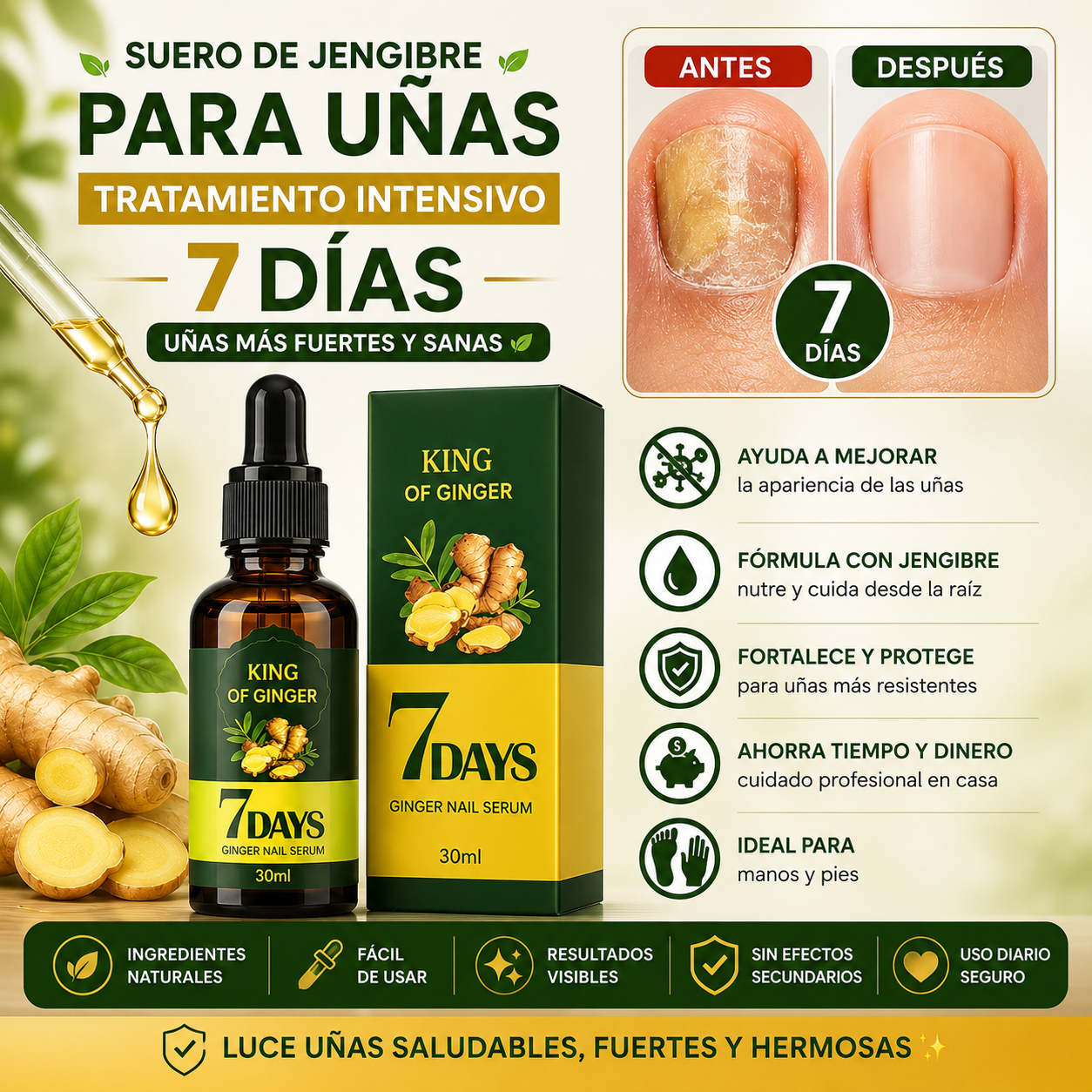 TRATAMIENTO ANTI HONGOS 100% NATURAL 7 DÍAS