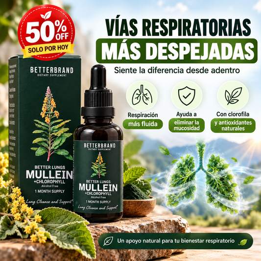 Mullein Air™ |Gotas Naturales para el Bienestar Respiratorio
