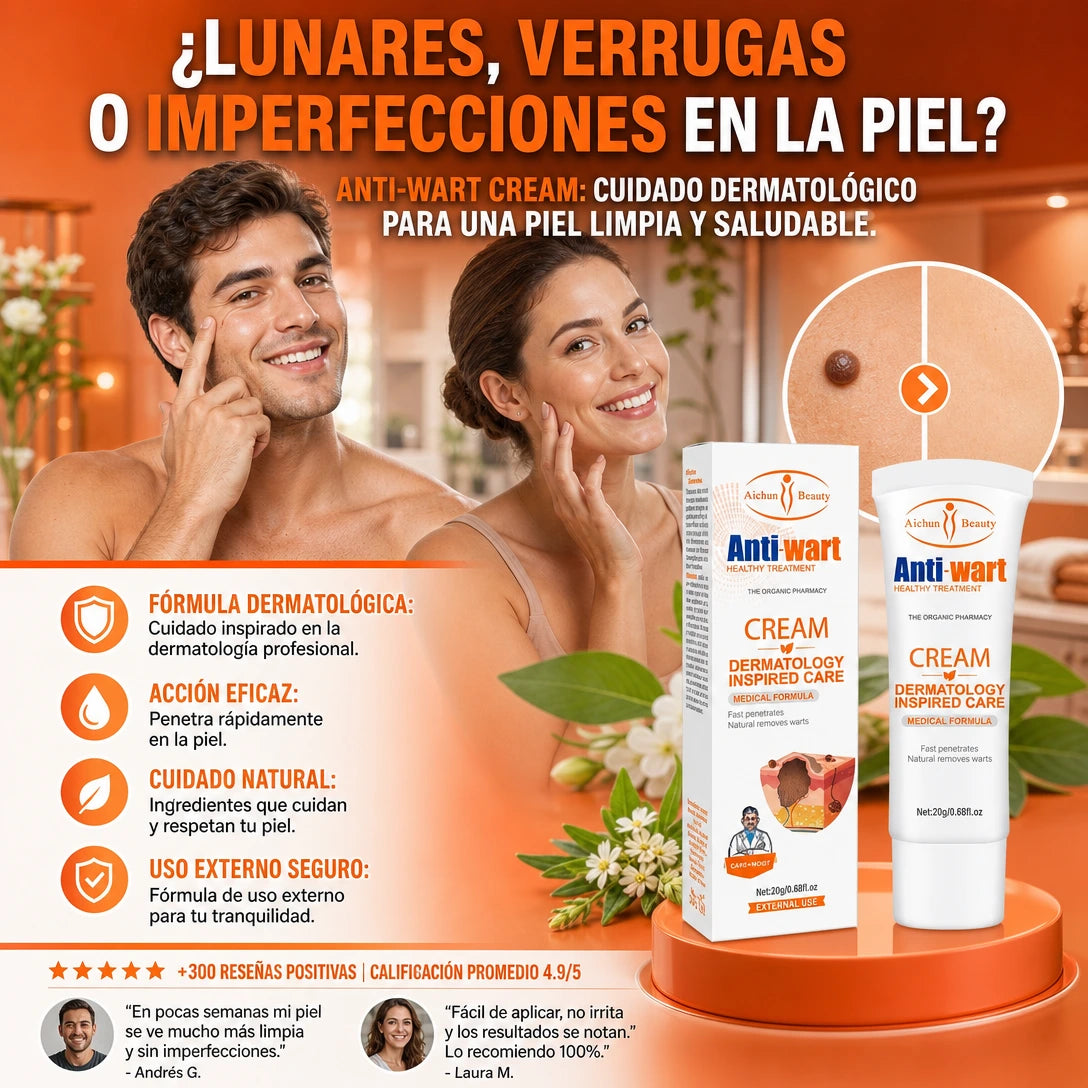 AntiWart™ - Elimina verrugas y lunares de forma natural
